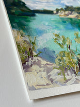 Load image into Gallery viewer, Little Blue Lake (Roughly A4 - Gouache on Paper)