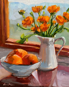 Late Afternoon Oranges and Ranunculus