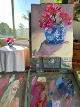 Load image into Gallery viewer, Day 19 - Geraniums in Blue Bowl