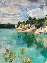 Load image into Gallery viewer, Little Blue Lake (Roughly A4 - Gouache on Paper)
