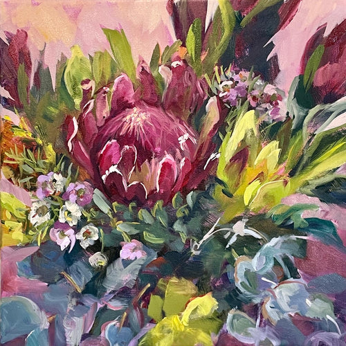 Print - Little Protea Bouquet